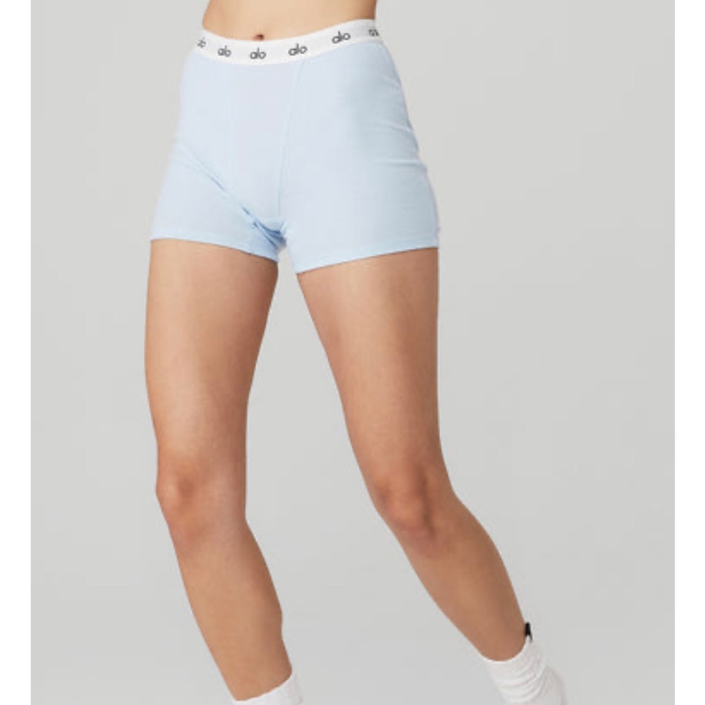NWOT Alo Icon Ribbed Boyshort